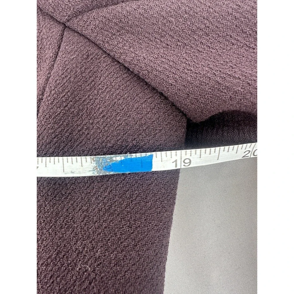 J.Crew Classic Lady Day Coat Italian Double Cloth Wool Eggplant Women's Size 4 ? - Picture 7 of 10